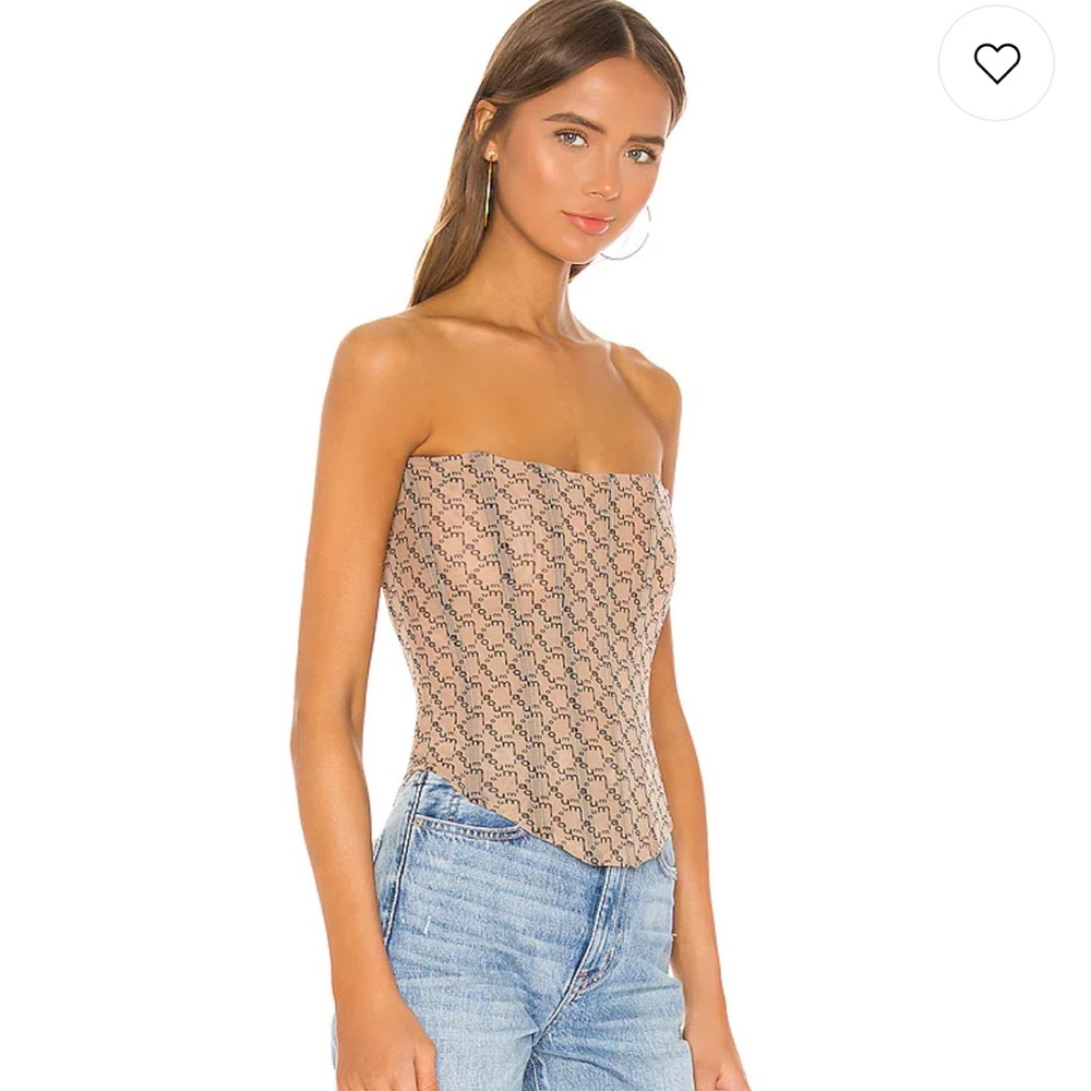 Miaou peri corset nude monogram